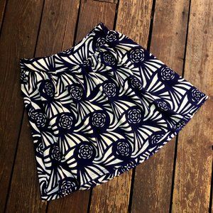 Corey Lynn Calter Blue Nouveau Rose Skirt